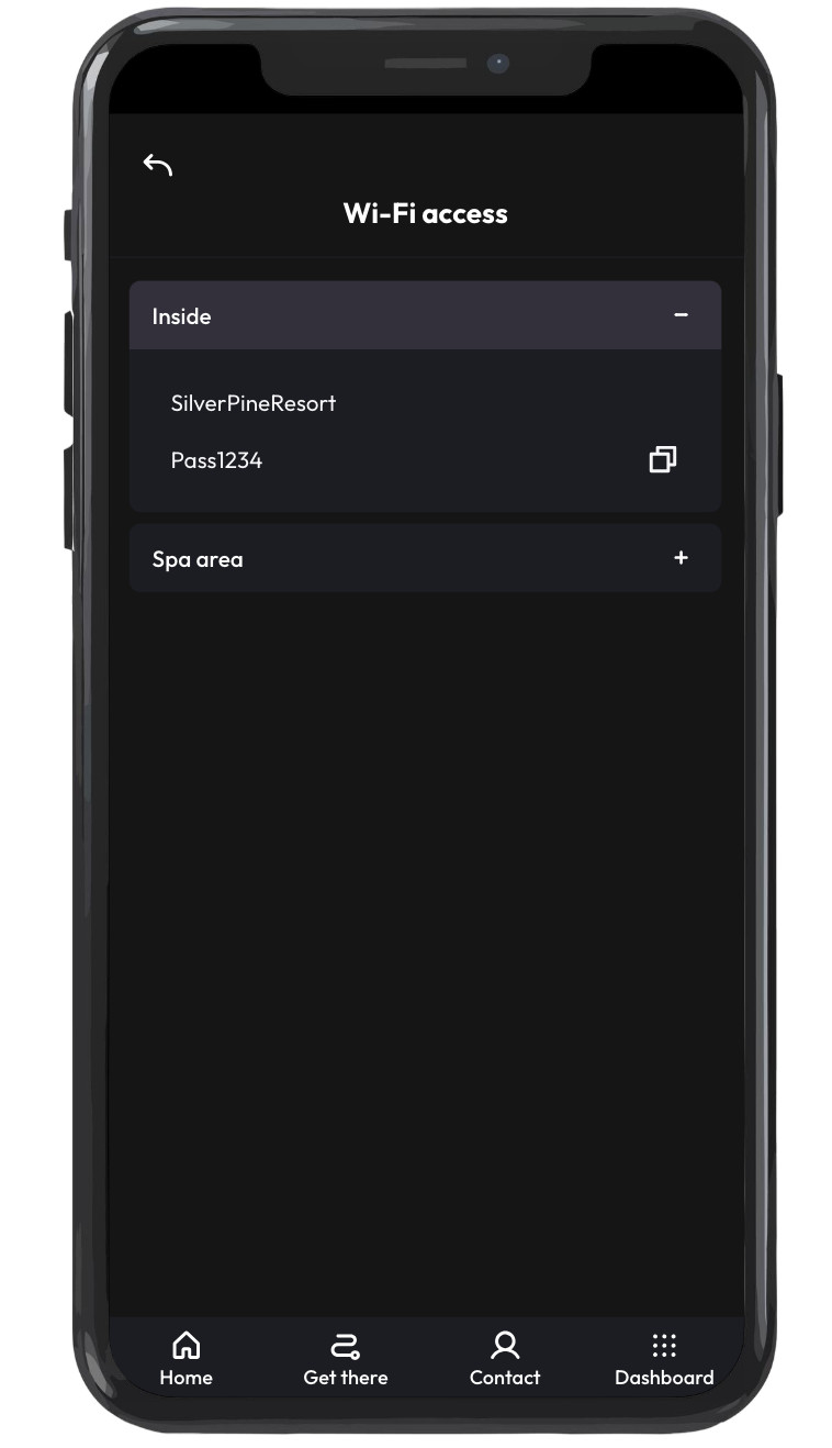 Wi-Fi details page