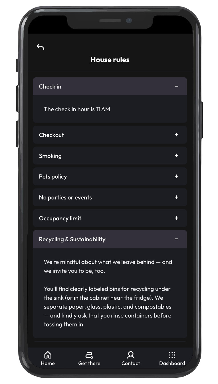 House rules page